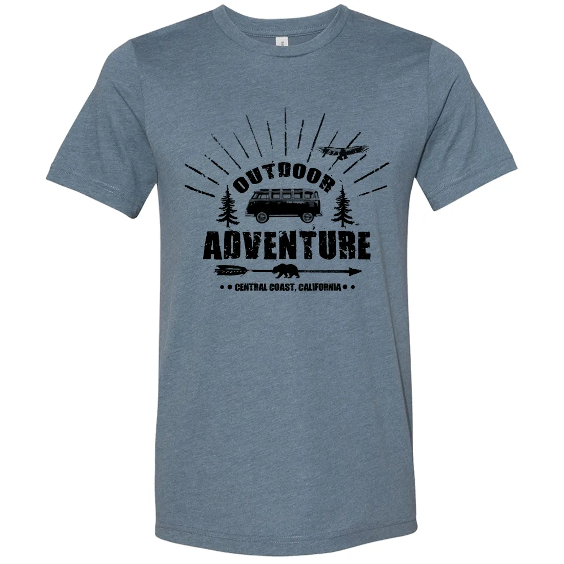 California Outdoor Adventure Asst Colors Sueded Tee