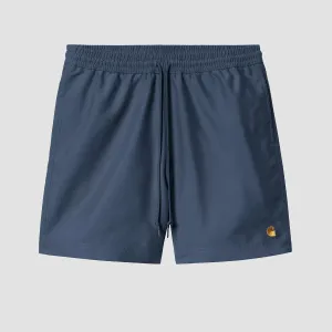Carhartt WIP Chase Swim Trunks Dusky Blue/Gold