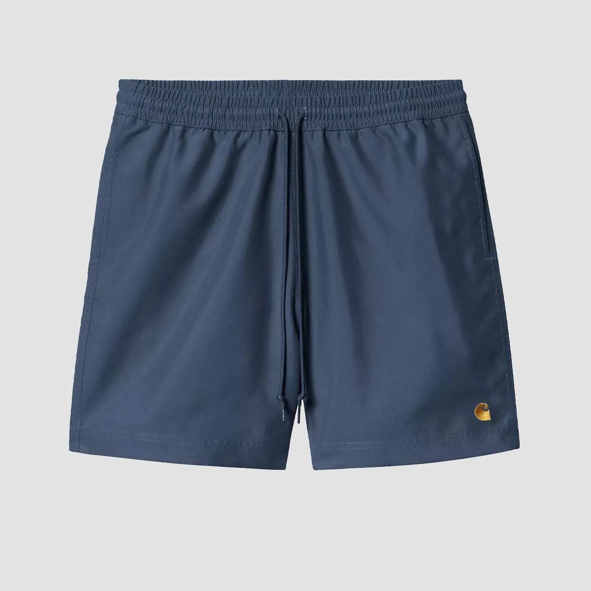 Carhartt WIP Chase Swim Trunks Dusky Blue/Gold