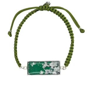 Carl Bracelet | Silver | Green