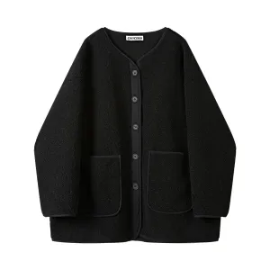 Casual Lambskin Loose Fur Coat