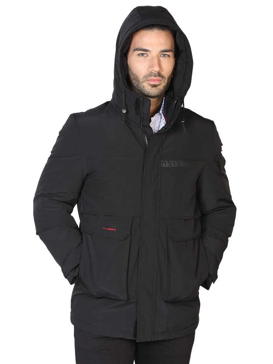 Chamarra Casual Negro para Hombre 'El Señor de los Cielos' - ID: 43085