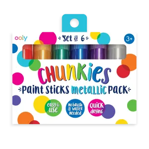 Chunkies Paint Sticks - Metallic - Set of 6