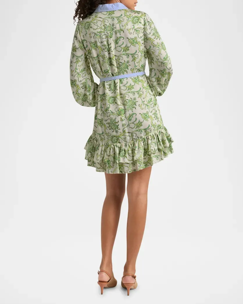 CINQ Á SEPT IVY PAISLEY TIRZA DRESS