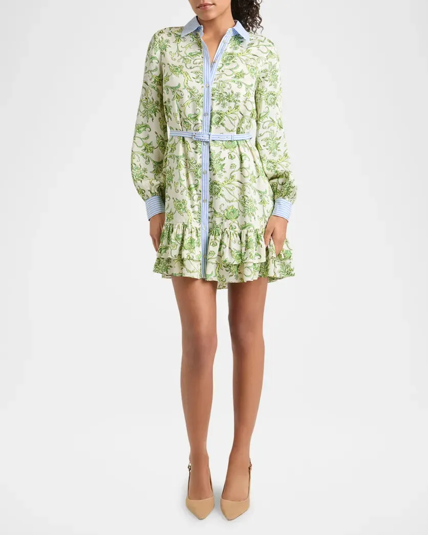 CINQ Á SEPT IVY PAISLEY TIRZA DRESS