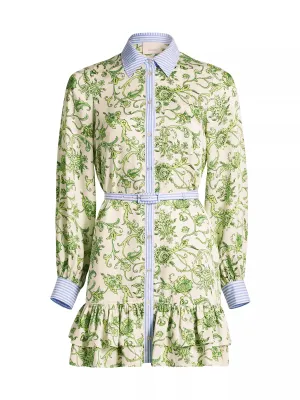 CINQ Á SEPT IVY PAISLEY TIRZA DRESS