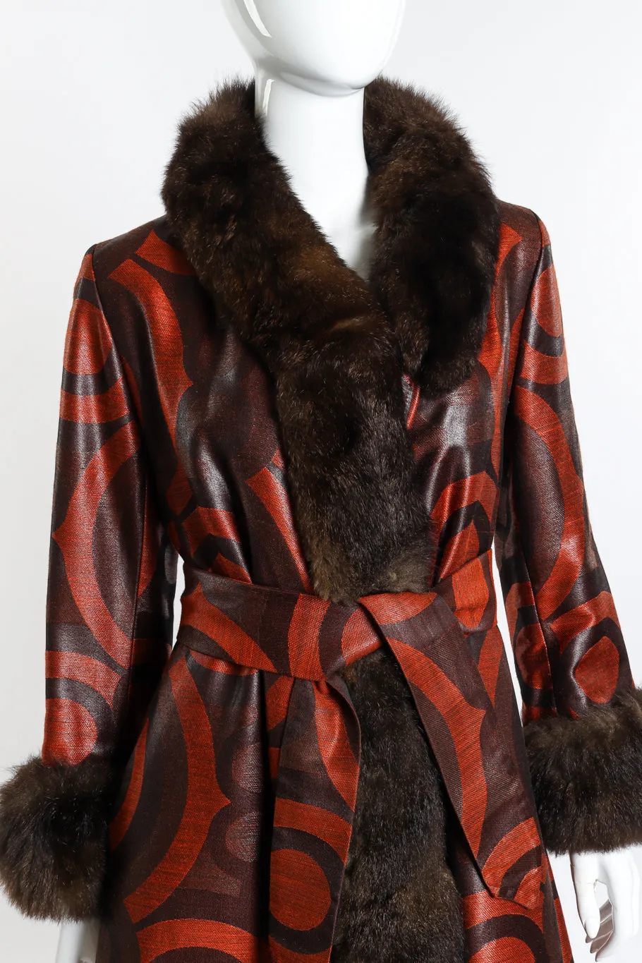 Circle Fur Trim Coat