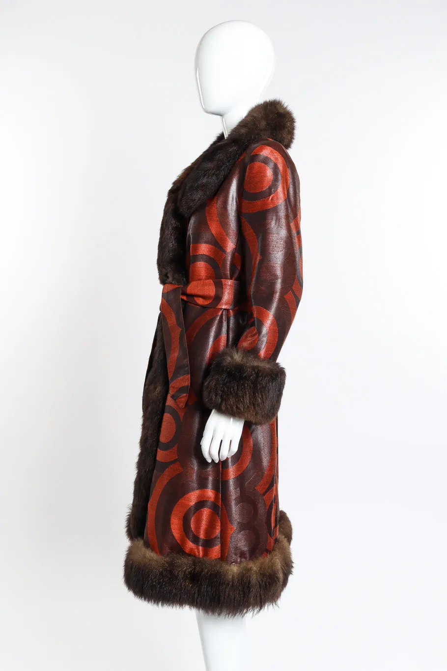 Circle Fur Trim Coat