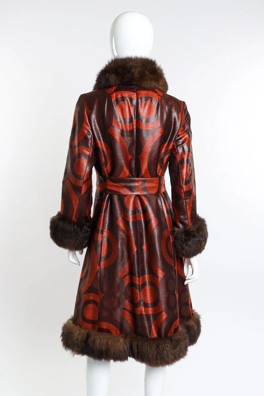 Circle Fur Trim Coat