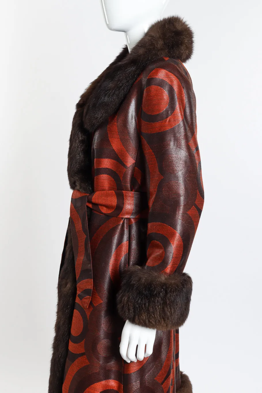 Circle Fur Trim Coat