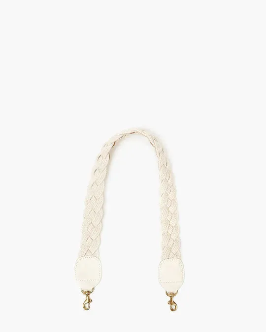 Clare V. - Shoulder Strap - Cream Braided Rope
