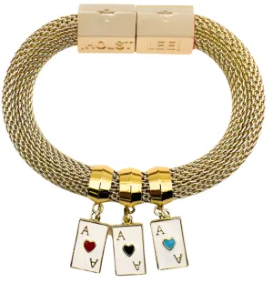 Classic Mesh Charm Bracelet - Aces