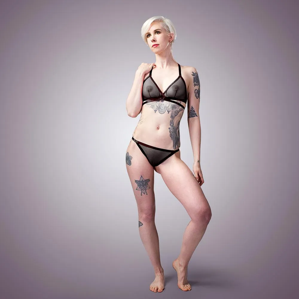 Classic Sheer Mesh Bra & Panty Set