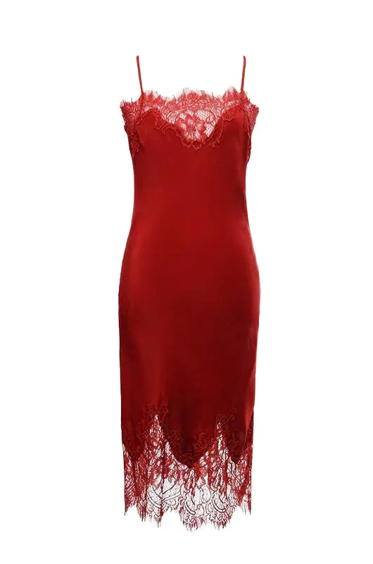 Coco Lace Silk Dress