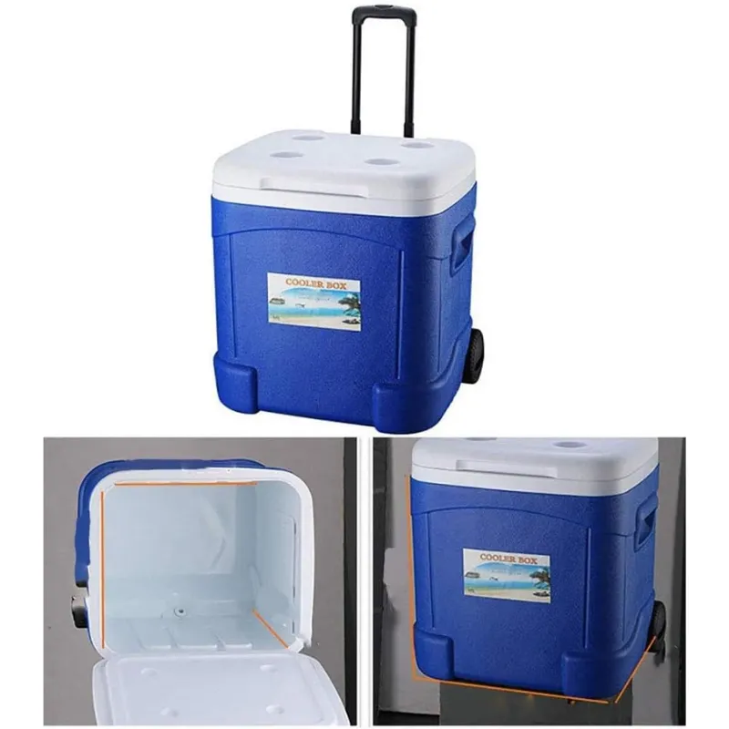 Cool Box Food Storage Box Home Refrigerator Outdoor Portable Compressor Cool Box, Refrigerated Fresh, Keeps Cold, Car and Camping, Travel