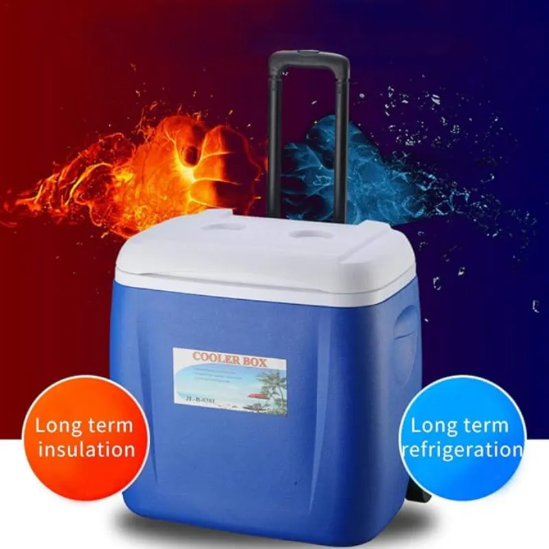 Cool Box Food Storage Box Home Refrigerator Outdoor Portable Compressor Cool Box, Refrigerated Fresh, Keeps Cold, Car and Camping, Travel