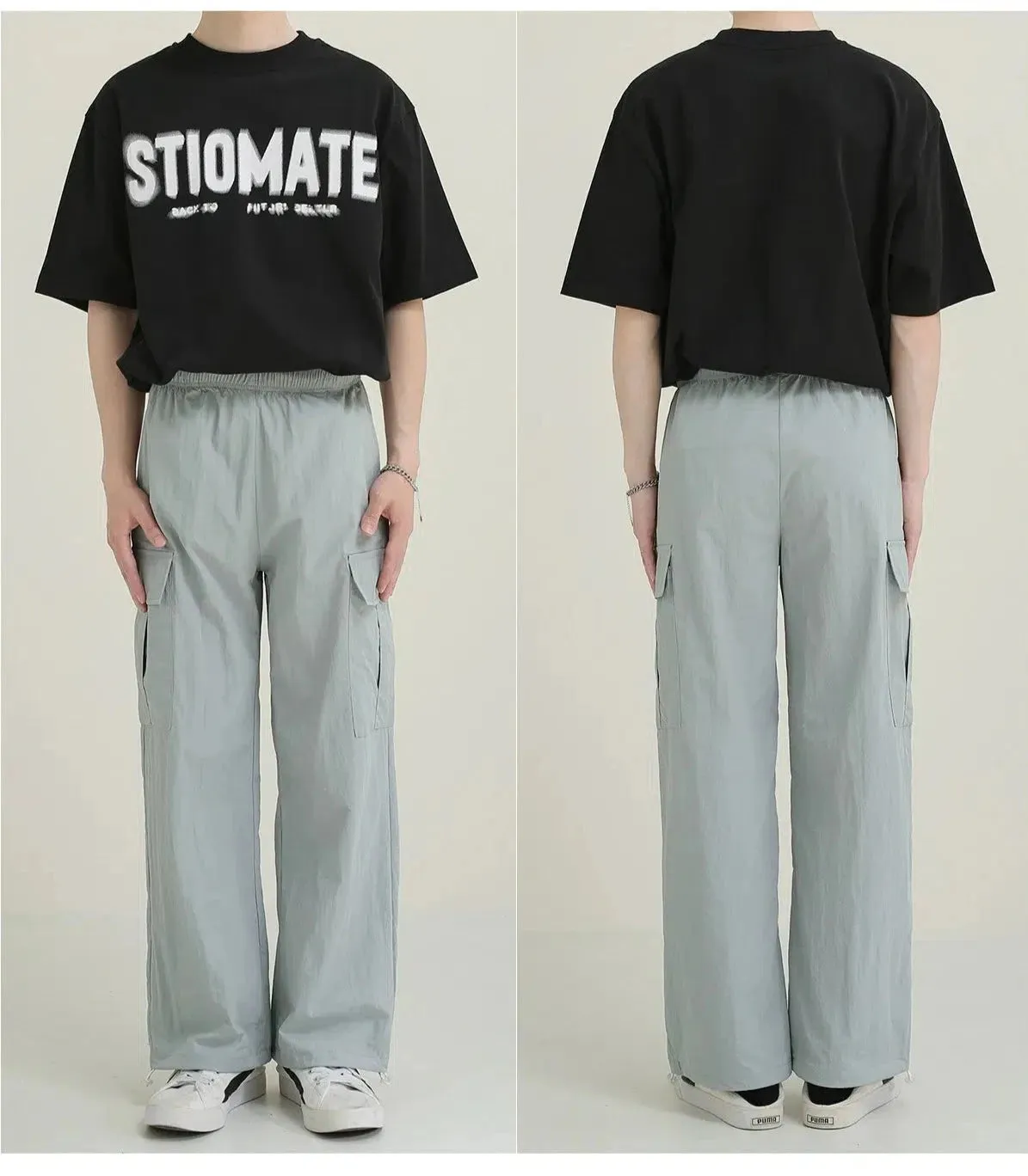 Cuffed Overalls Quick-drying Sweatpants