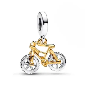 Cycolinks Gold Rush Sterling Silver Bike Charm