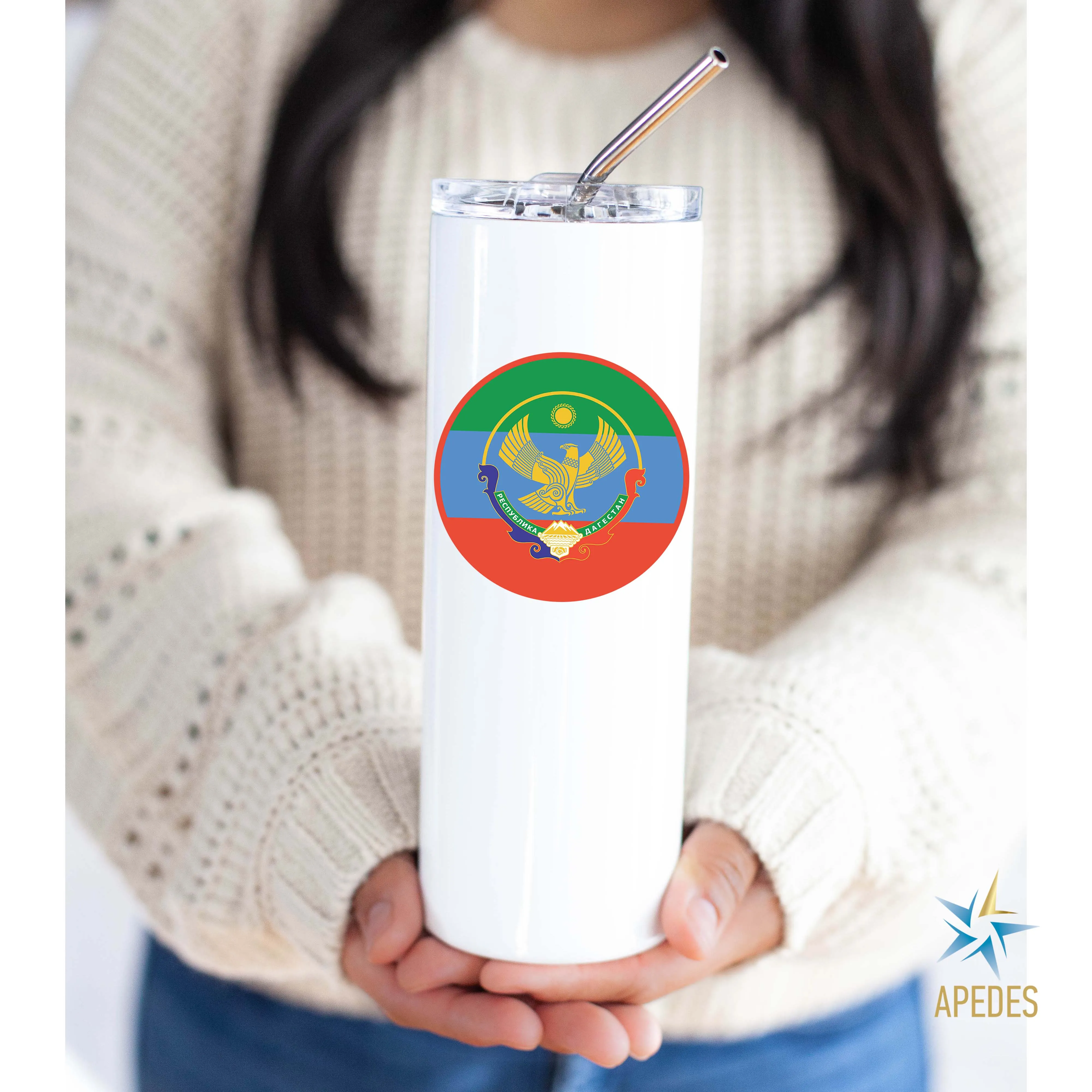 Dagestan Stainless Steel Skinny Tumbler 20 OZ