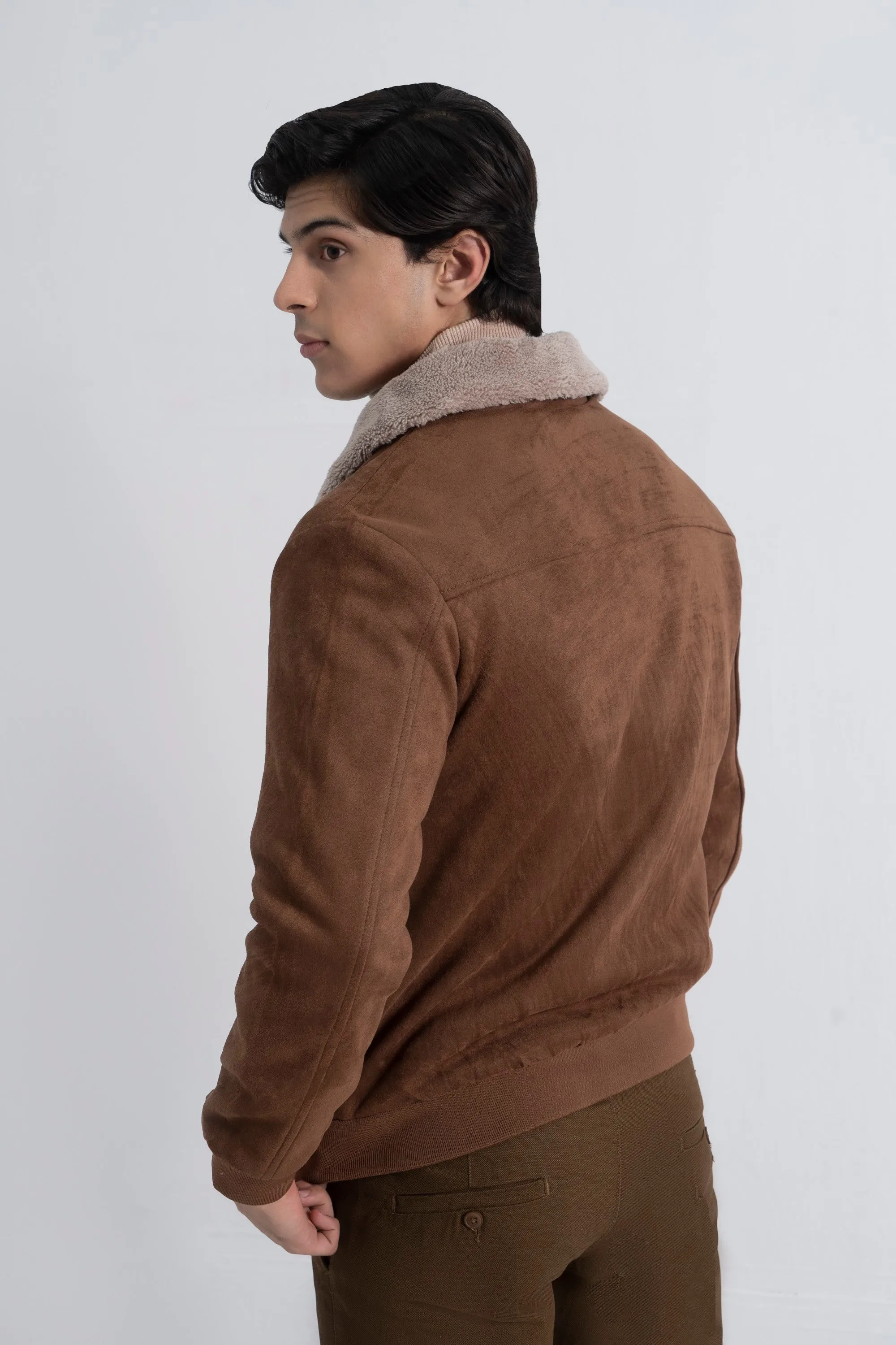 Dark Brown Suede Jacket