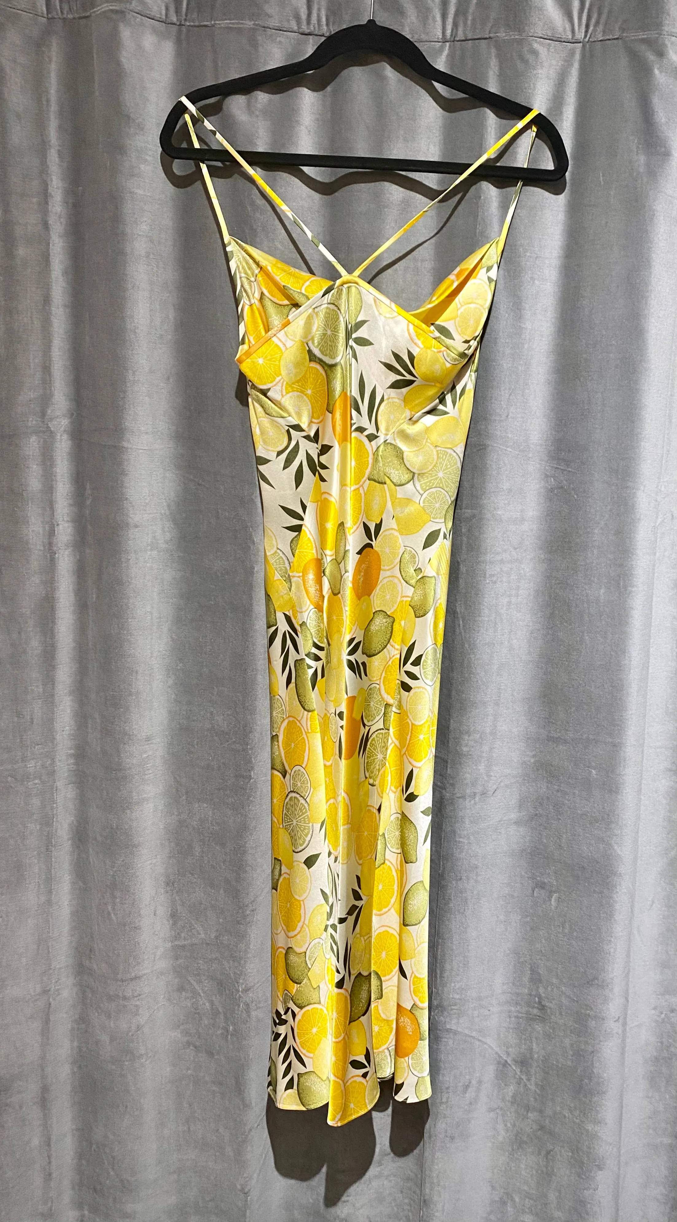 Diane Van Furstenberg Citrus Silk Slip Dress