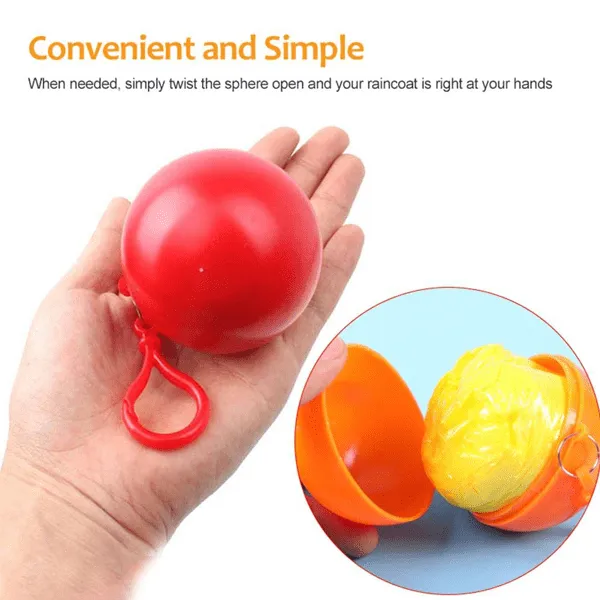 Disposable Rain Poncho Ball - Buy 2 Get 1 Free