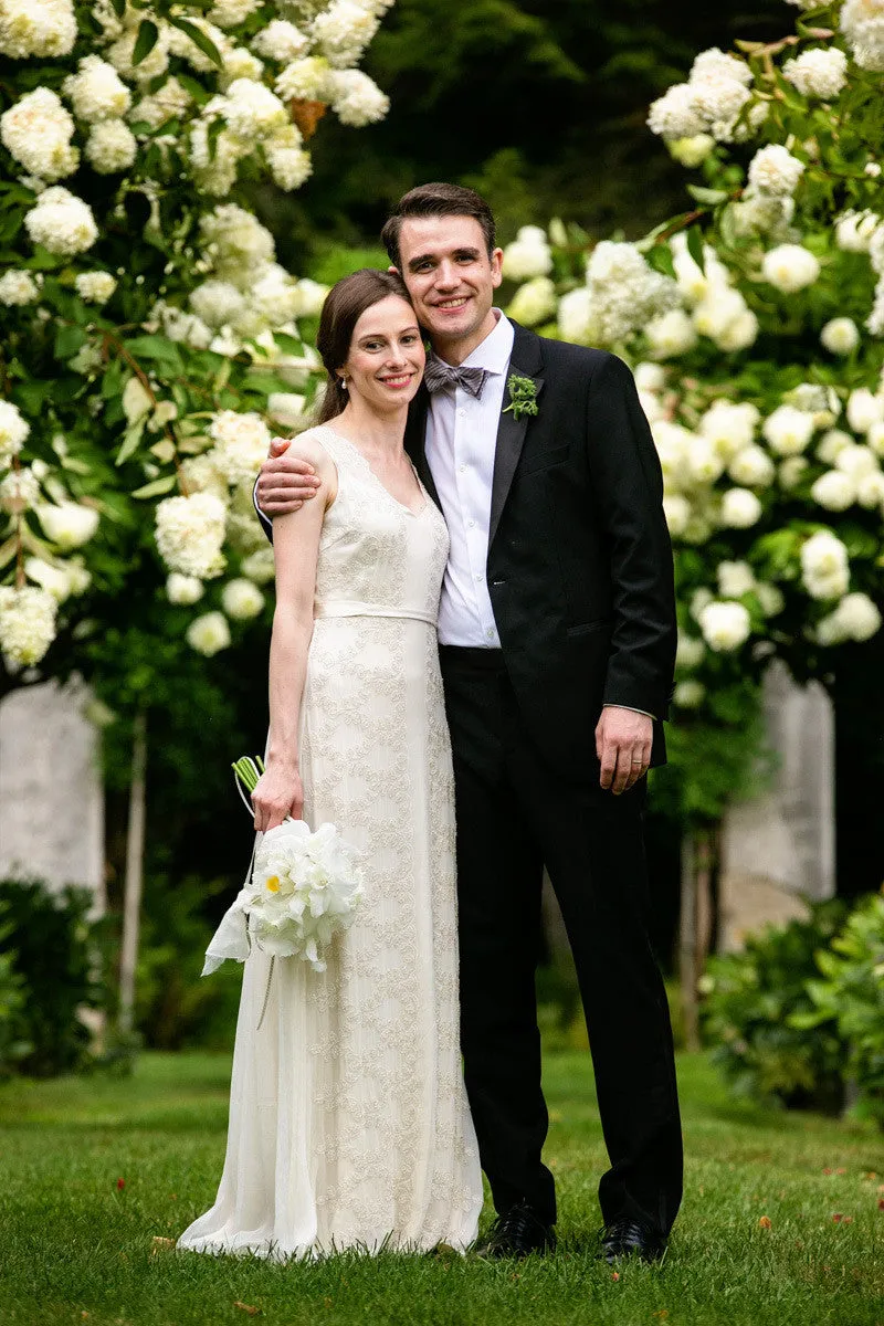 DL6055 Beaded Art Deco Inspired Wedding Dress