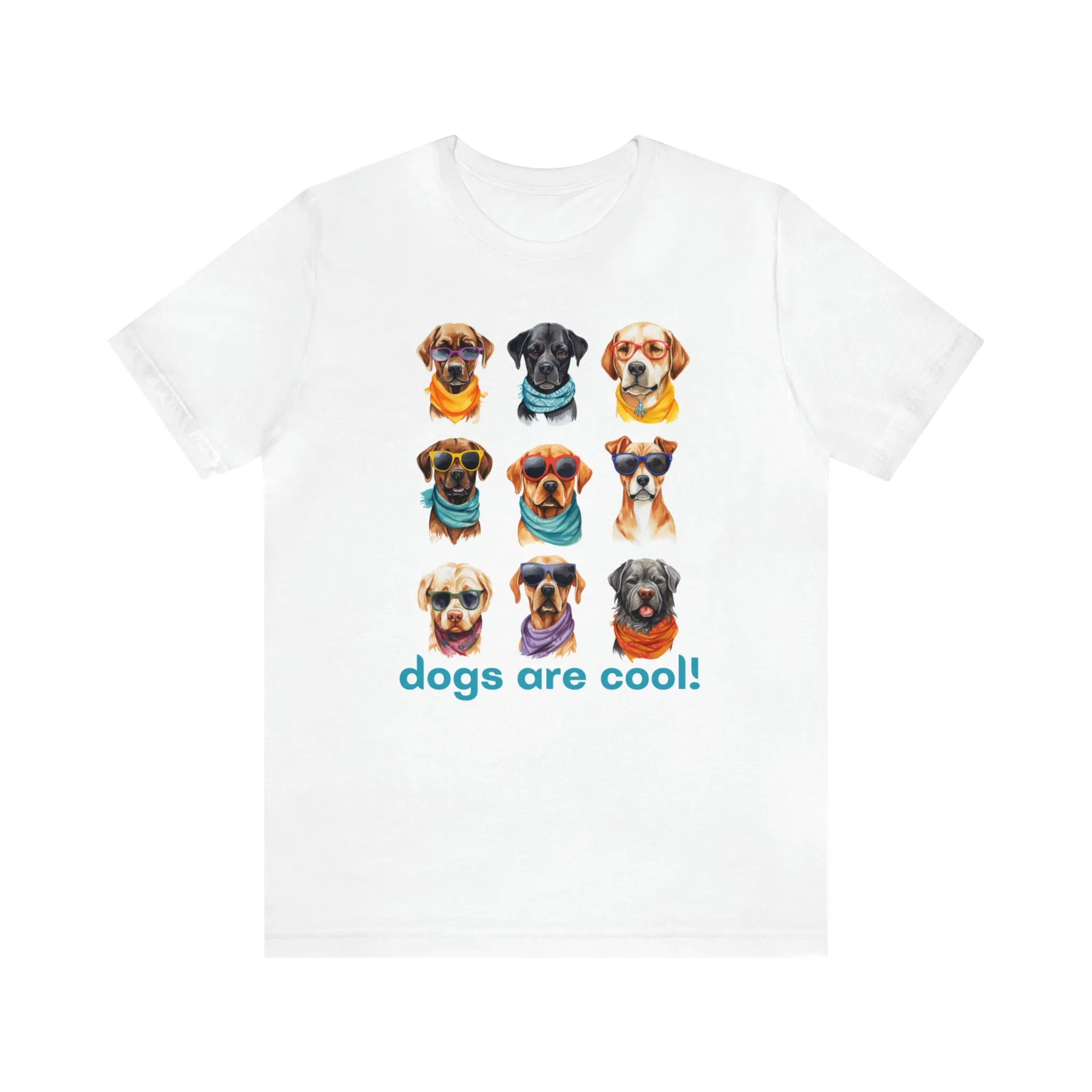 Dogs are Cool T-Shirt | Love DogsTee |  Bella Canvas 3001 Unisex |  Puppy Lover Short Sleeve Tshirt