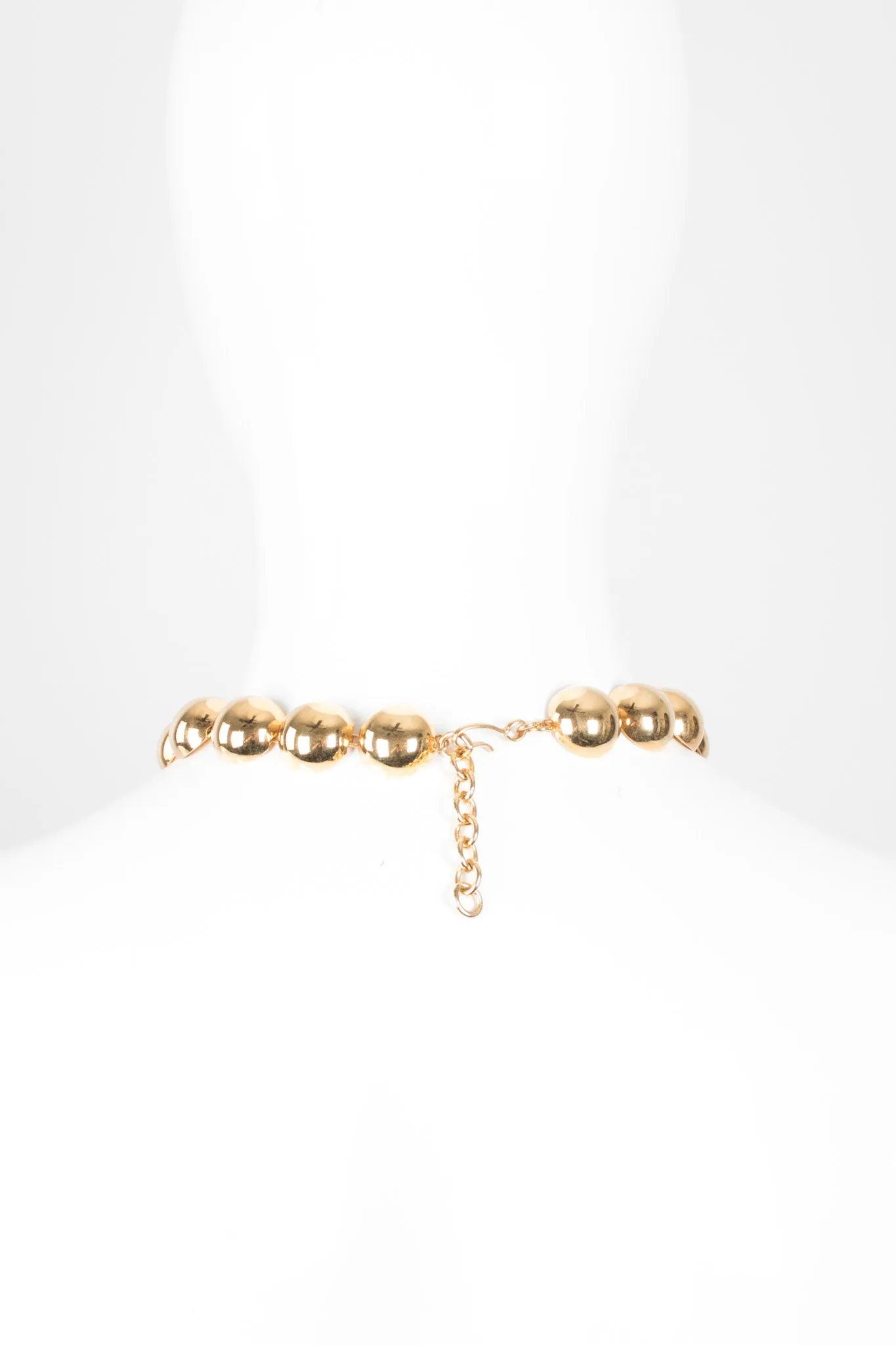 Dome Bead Collar Necklace