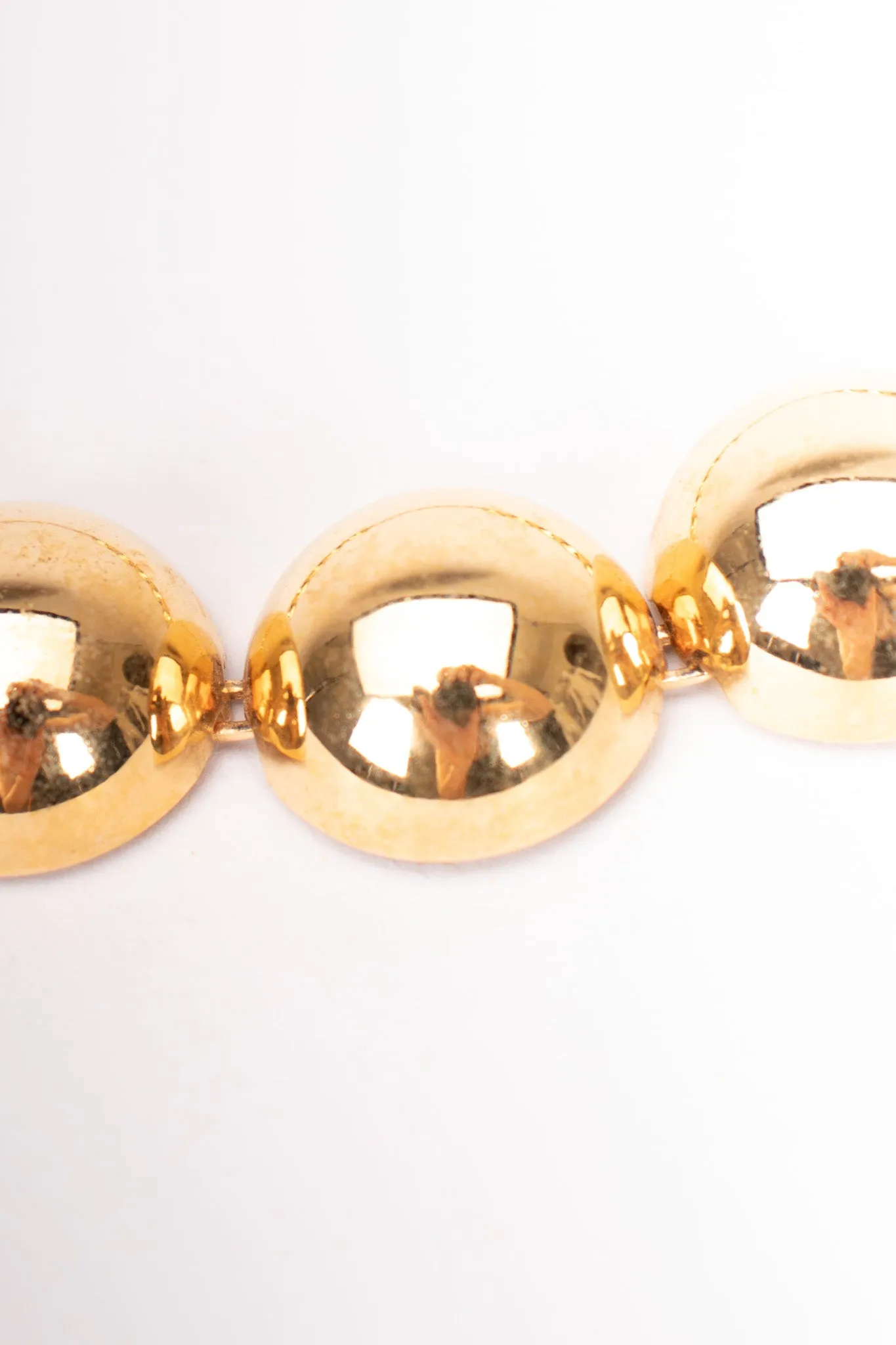 Dome Bead Collar Necklace
