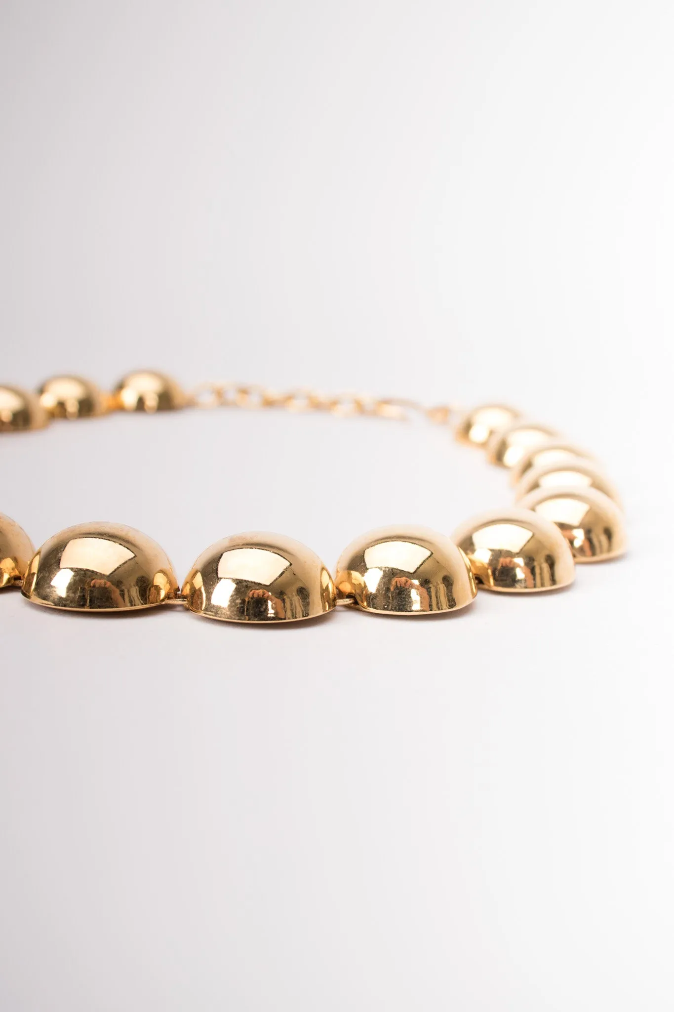 Dome Bead Collar Necklace