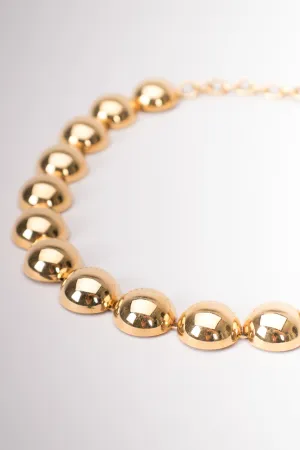 Dome Bead Collar Necklace