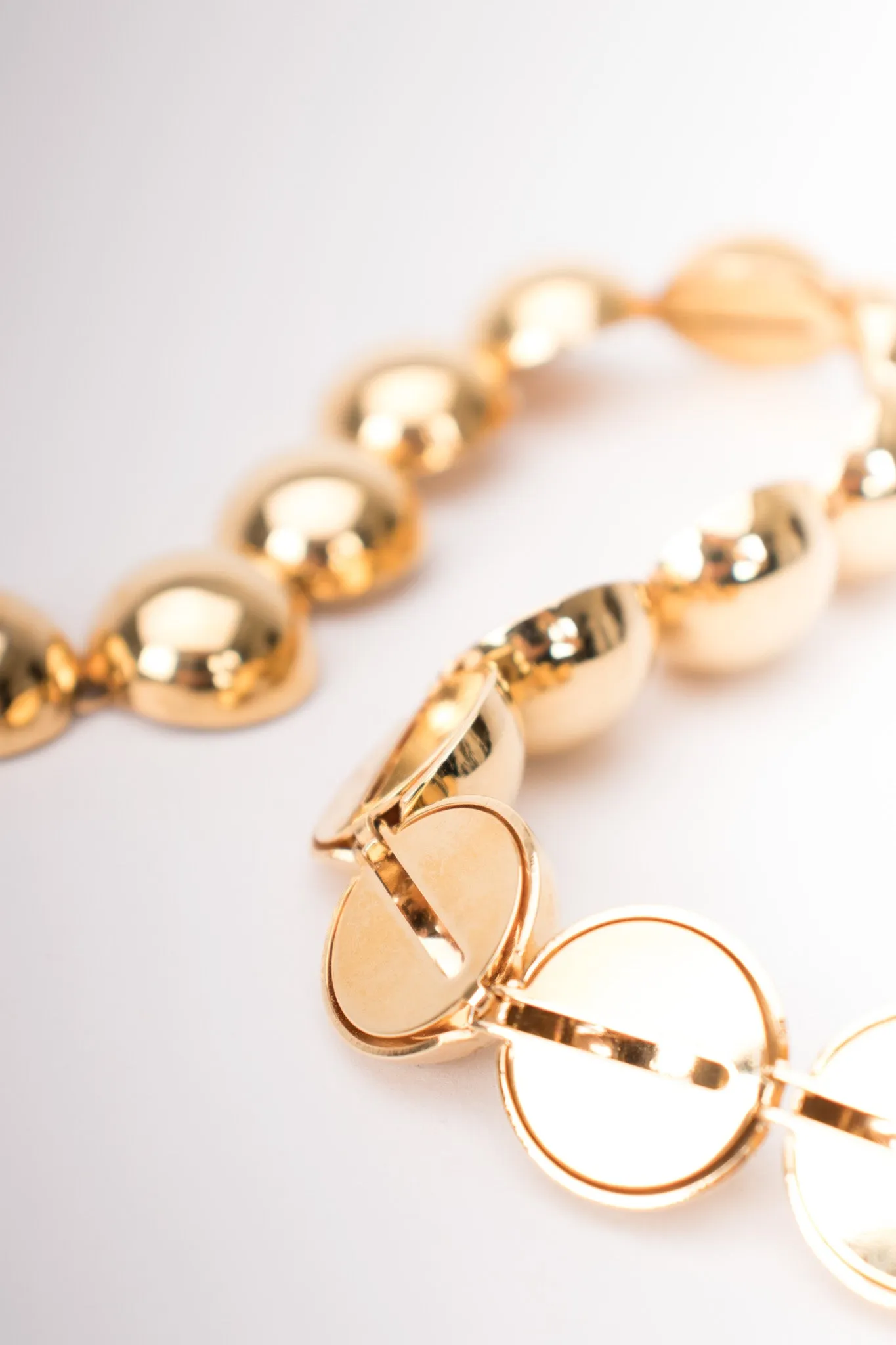 Dome Bead Collar Necklace