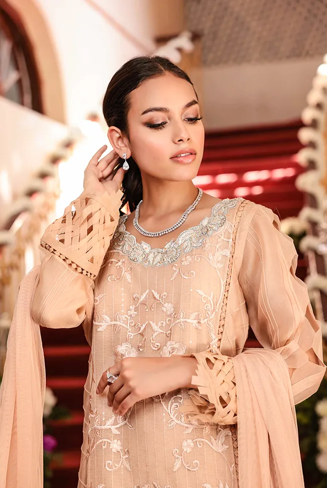Embellished Kameez Trouser Pakistani Wedding Dress
