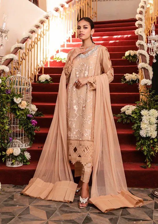Embellished Kameez Trouser Pakistani Wedding Dress