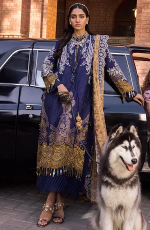 Embroidered Lawn Dress in Kameez Trouser Dupatta Style