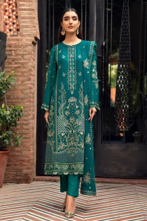 Embroidered Salwar Kameez in Teal Shade Latest #PF140