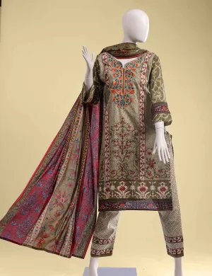 ET-05 - Intrinsic Grace   |  Unstitched Printed &amp; Embroidered Cambric Dress