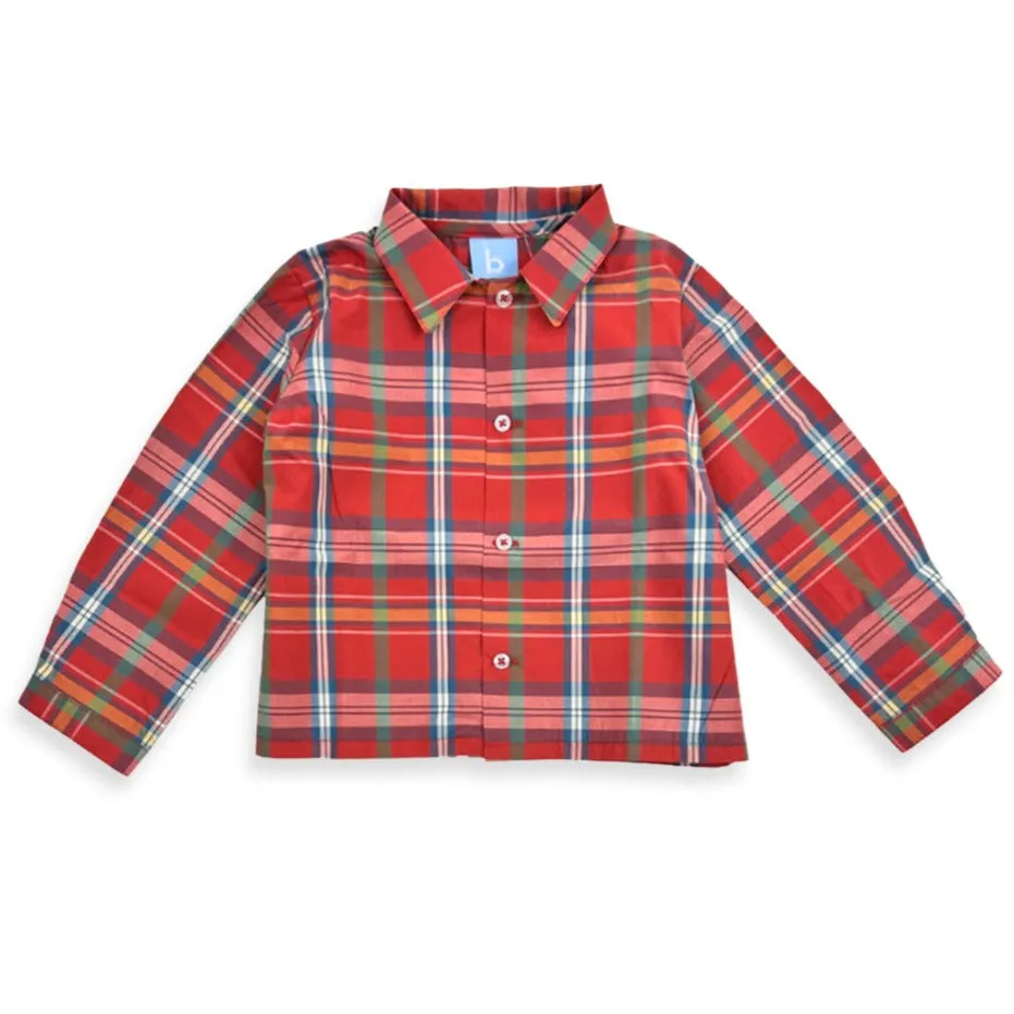 Eton Long Sleeve Dress Shirt -- Hampton Plaid