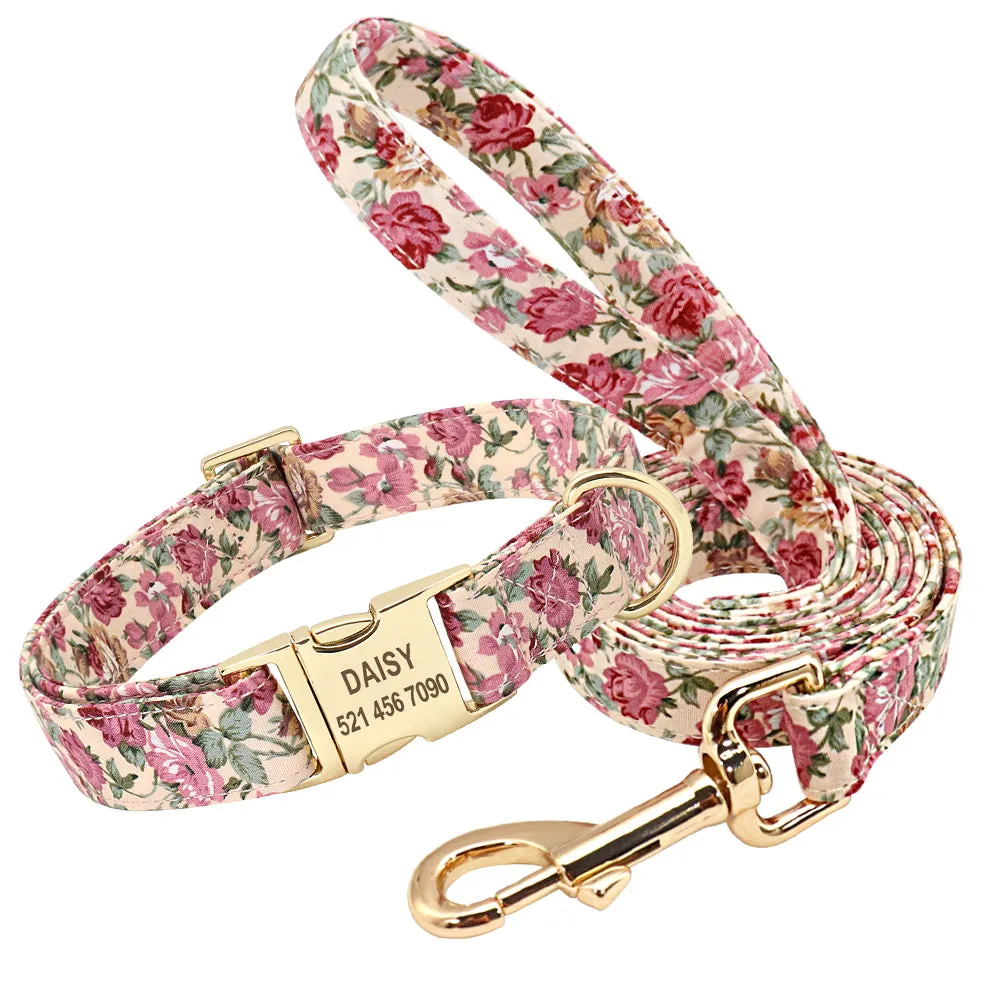 Fascinating Florals: Collars And Leashes | Personalized