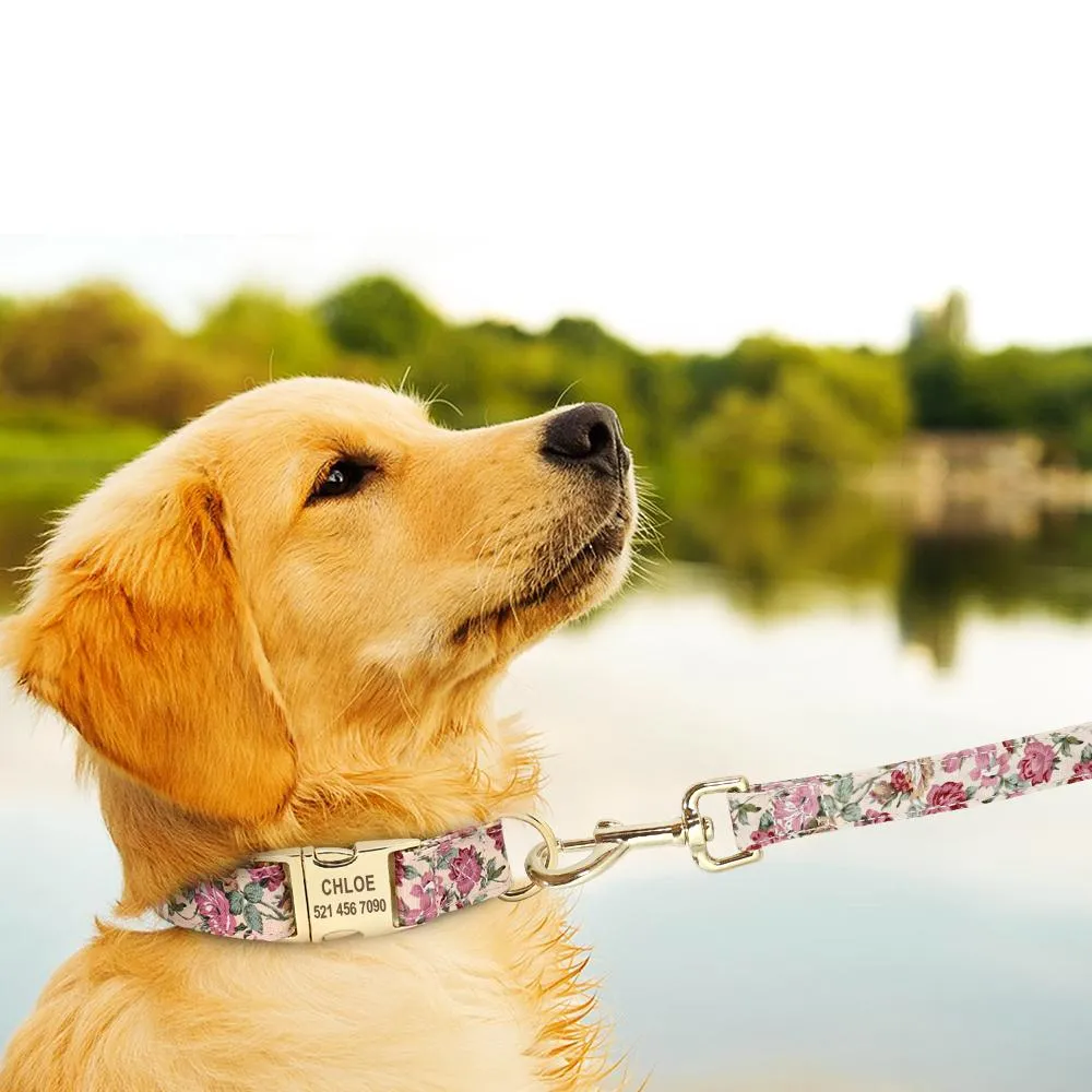 Fascinating Florals: Collars And Leashes | Personalized