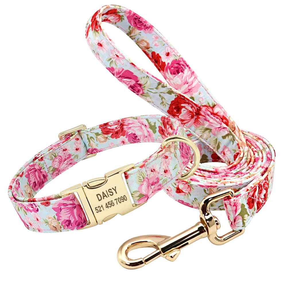 Fascinating Florals: Collars And Leashes | Personalized