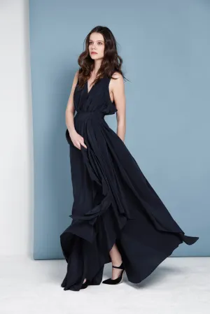 Felicia Silk Pleated Dress