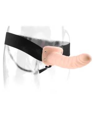 Fetish Fantasy Series 8&quot; Hollow Strap-on - Flesh