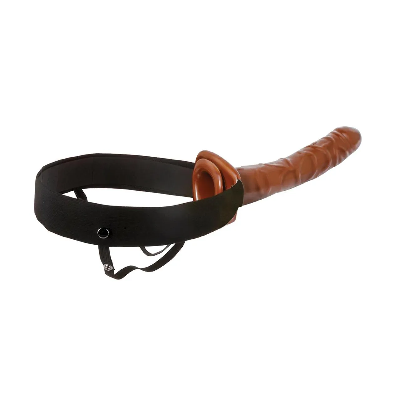Fetish Fantasy Series Chocolate Dream Hollow Strap-On Dildo 10in - Chocolate