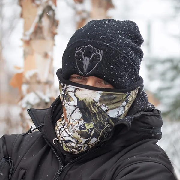 Fleece Face Shields® | Snow Forest Camo