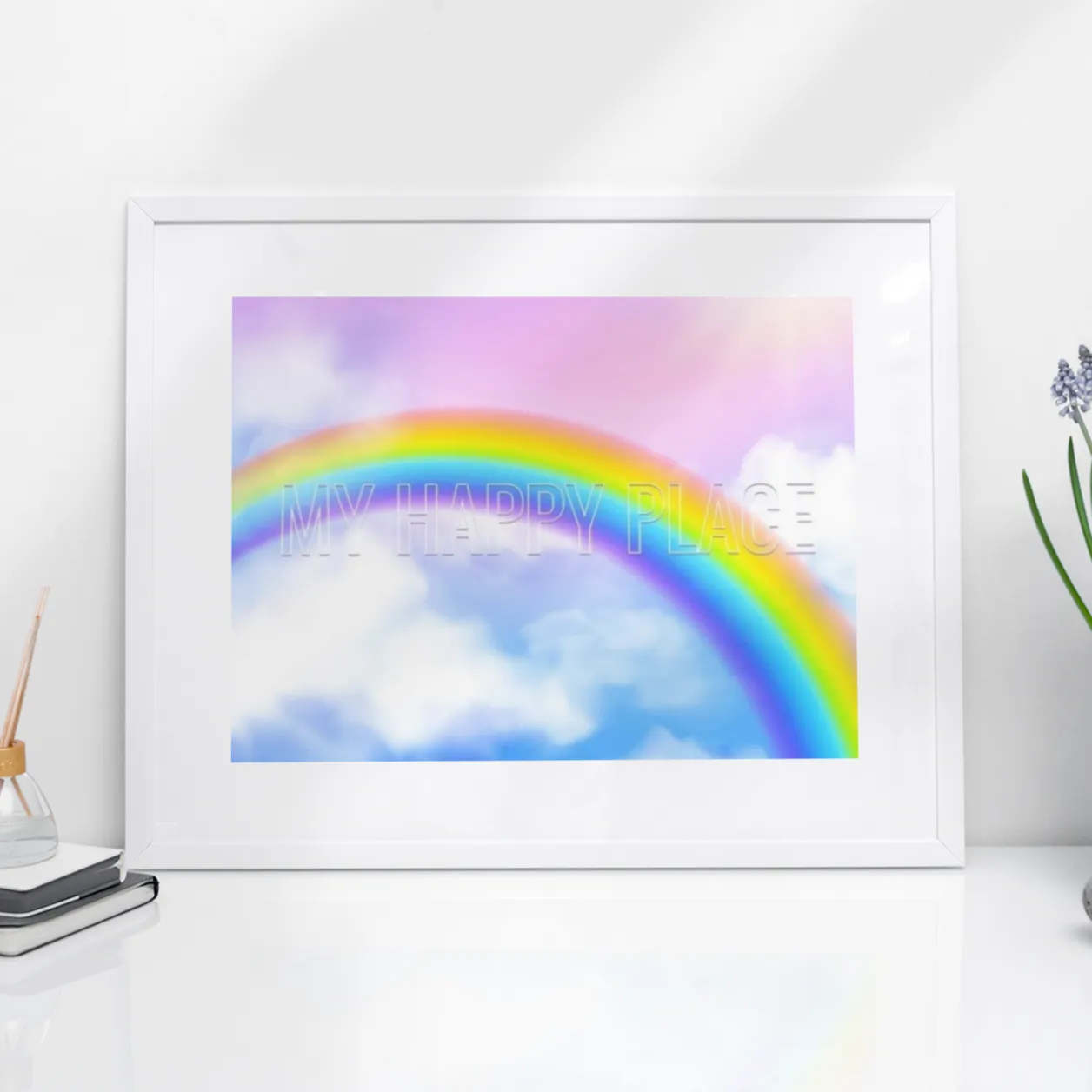 Follow The Rainbow Framed Print