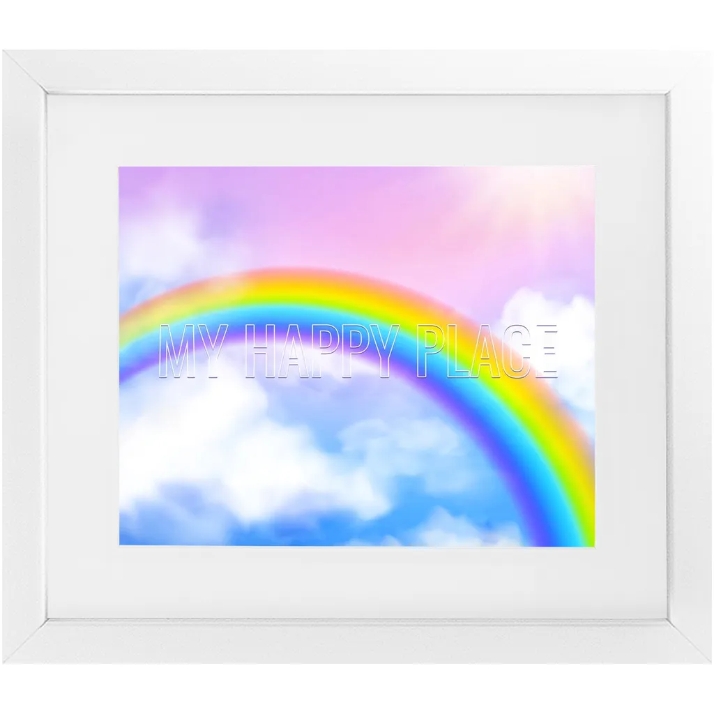 Follow The Rainbow Framed Print