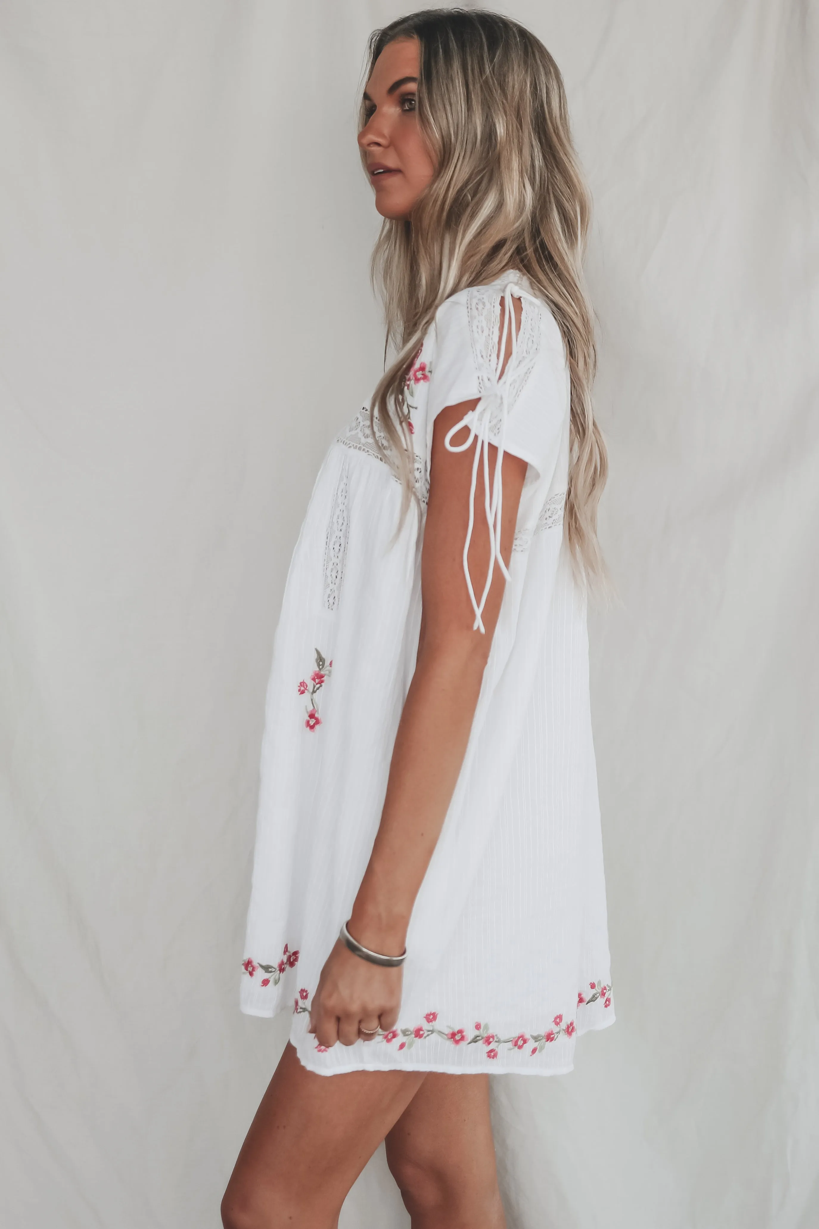 FOR LOVE & LEMONS Jolene Embroidered Mini Dress