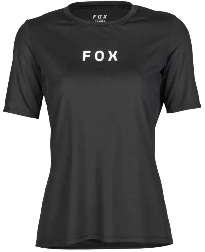 Fox WOMENS RANGER SS JERSEY WORDMARK - Black